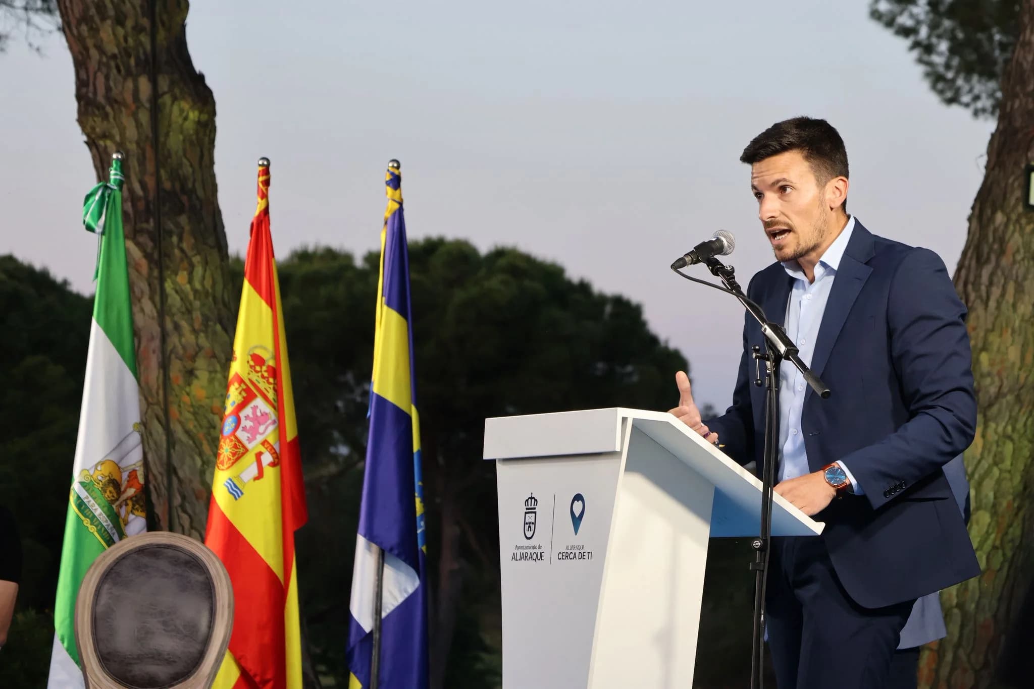 Intervención institucional durante la IV Gala del Deporte de Aljaraque